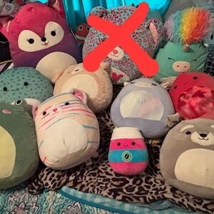 Squishmallows Purple and Pink Stuffed Animals